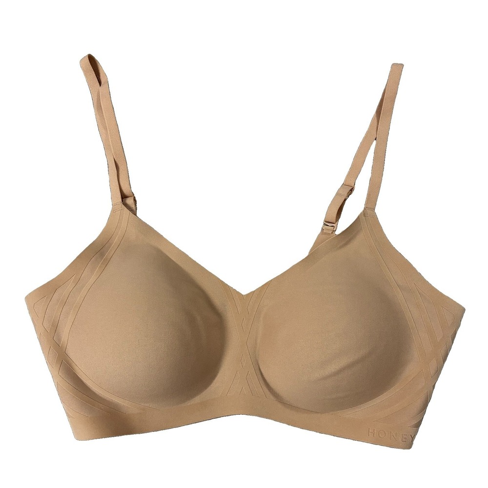 Honey Love Silhouette Bra Nude Beige Women's M Style #LWBR0201 Tee Shirt Basics
